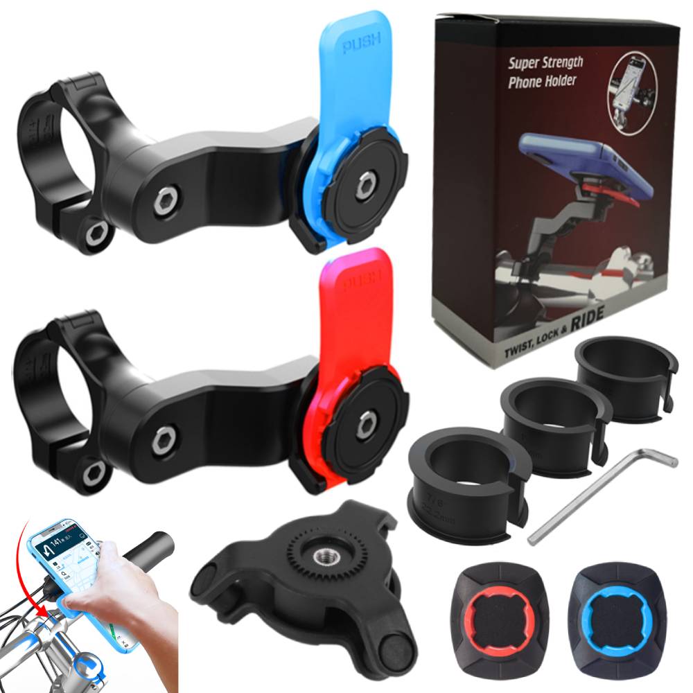 Quad Lock Motorcycle Bike Phone Holder Phone Bracket Vibration Damper Bike Handlebar Navigation Support for 4.7-7.2 Phone
Quad Lock Motorcycle Bike Phone Holder Phone Bracket Vibration Damper Bike Handlebar Navigation Support for 4.7-7.2 Phone