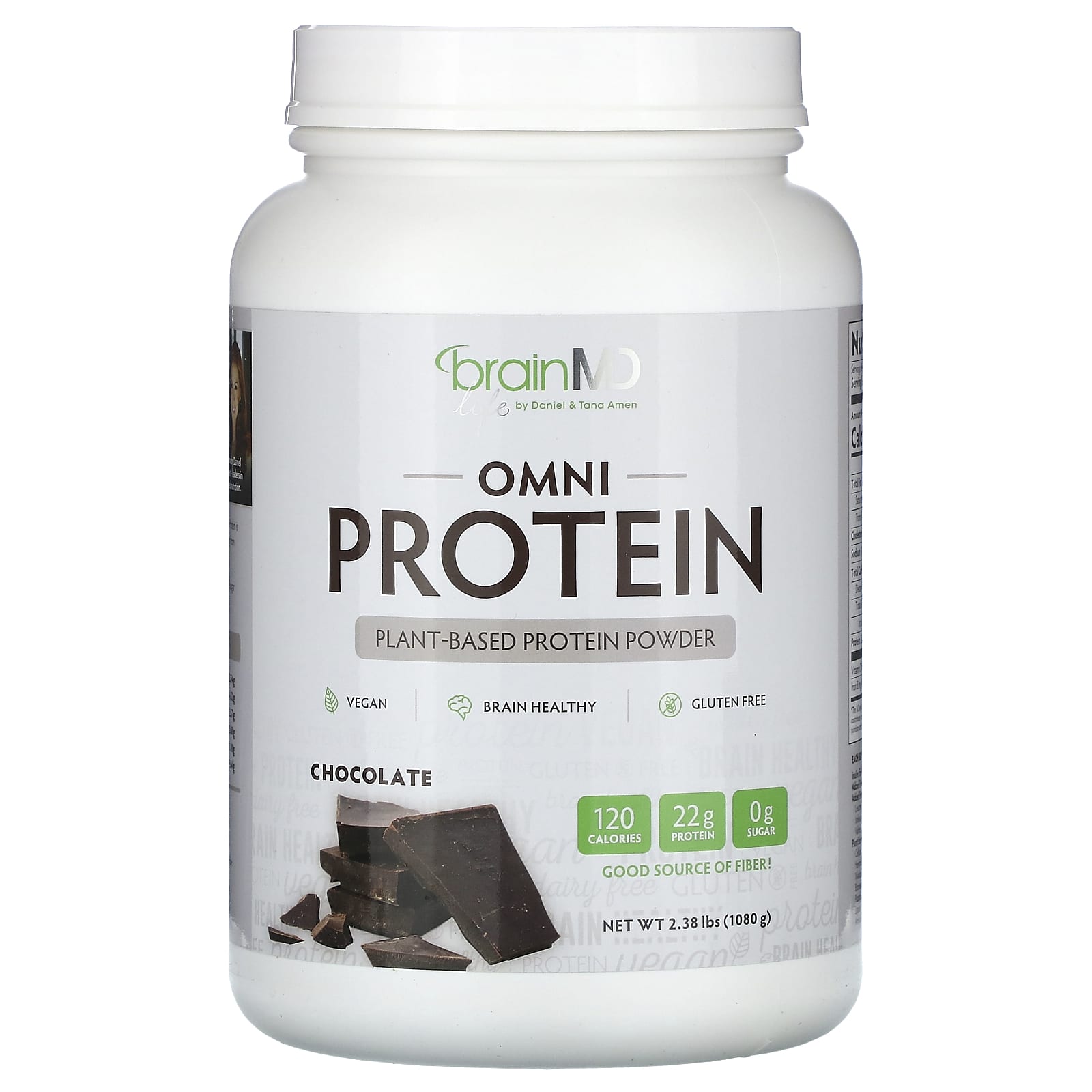 Omni Protein, Plant-Based Protein Powder, Chocolate, 1,080G (2.38Lbs)
Omni Protein, Plant-Based Protein Powder, Chocolate, 1,080G (2.38Lbs)