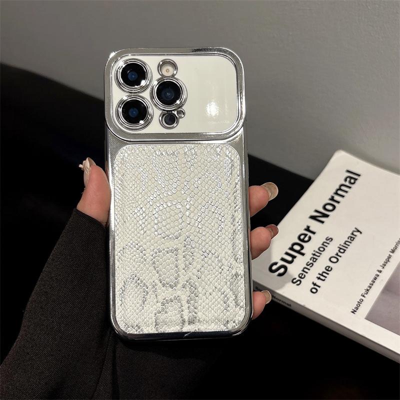 Luxury Snakeskin Texture Plating Phone Case For Apple iPhone 17 16 15 14 Plus 13 Pro Max Camera Lens Proteciton Shockproof Cover iPhone 16
Luxury Snakeskin Texture Plating Phone Case For Apple iPhone 17 16 15 14 Plus 13 Pro Max Camera Lens Proteciton Shockproof Cover iPhone 16