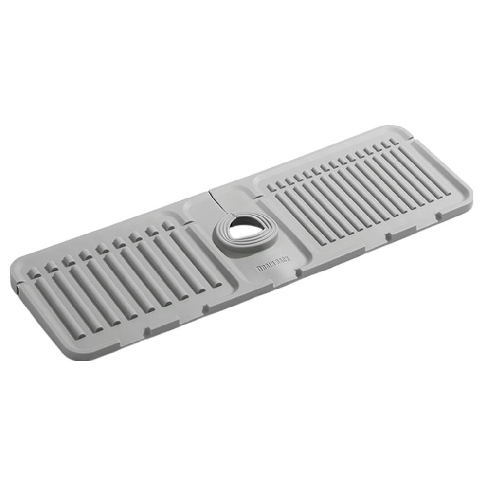 Fast Drying Stone Sink Tray Silicone Faucet Splash Guard Faucet Handle Drip Catcher Tray Mat for Kitchen Bathroom Sink Area серый
Fast Drying Stone Sink Tray Silicone Faucet Splash Guard Faucet Handle Drip Catcher Tray Mat for Kitchen Bathroom Sink Area серый