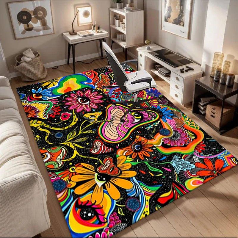 Psychedelic Flower Power Tie Dye Fabric by the YardOffice Mat Perfect for Home Decor Office Desk Chair Rugs Chair Carpet for office Polyeste 60cm by 90cm
Psychedelic Flower Power Tie Dye Fabric by the YardOffice Mat Perfect for Home Decor Office Desk Chair Rugs Chair Carpet for office Polyeste 60cm by 90cm