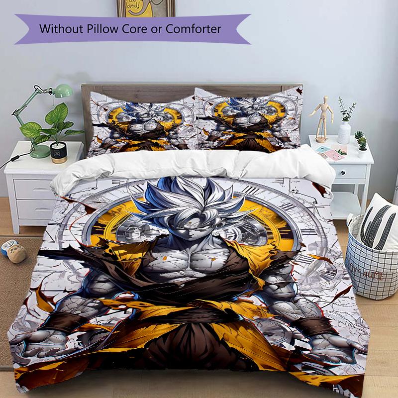 3pcs Timeless Hero Goku Quilt Cover Set - Soft & Comfortable Polyester Fabric, All-Season Breathable Comforter Set For 1 Quilt Cover & 2 Pillowca 135x200cm
3pcs Timeless Hero Goku Quilt Cover Set - Soft & Comfortable Polyester Fabric, All-Season Breathable Comforter Set For 1 Quilt Cover & 2 Pillowca 135x200cm