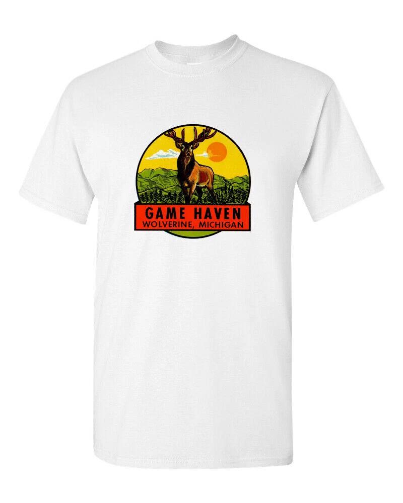 T Shirt Vtg Travel Art Cotton Tourist Retro Vacation State Michigan Game Haven 4XL
T Shirt Vtg Travel Art Cotton Tourist Retro Vacation State Michigan Game Haven 4XL