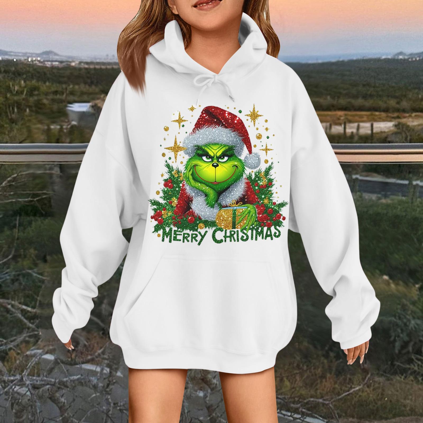 Детская модная повседневная толстовка с капюшоном свободного кроя с длинными рукавами и рождественским принтом 130 белый
Детская модная повседневная толстовка с капюшоном свободного кроя с длинными рукавами и рождественским принтом 130 белый