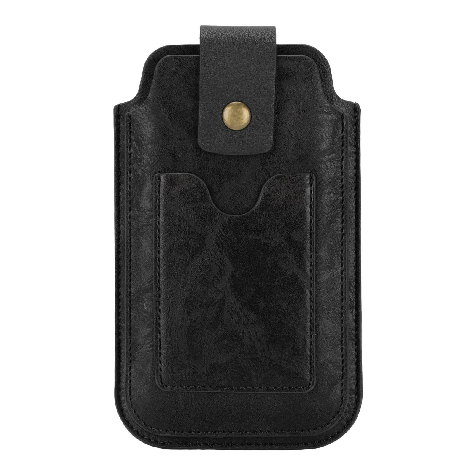 Men PU Leather Phone Holster Retro Universal Case Waist Bag Sheath with Waist Clip Ring and чорний
Men PU Leather Phone Holster Retro Universal Case Waist Bag Sheath with Waist Clip Ring and чорний