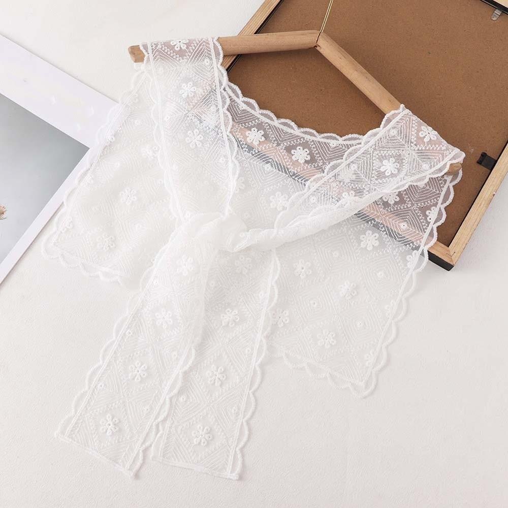 Breathable Thin Lace Shawl Lightweight Waistband Neck Guard Blouse Pastoral Style Countryside Style Embroidered Shoulder Scarf
Breathable Thin Lace Shawl Lightweight Waistband Neck Guard Blouse Pastoral Style Countryside Style Embroidered Shoulder Scarf