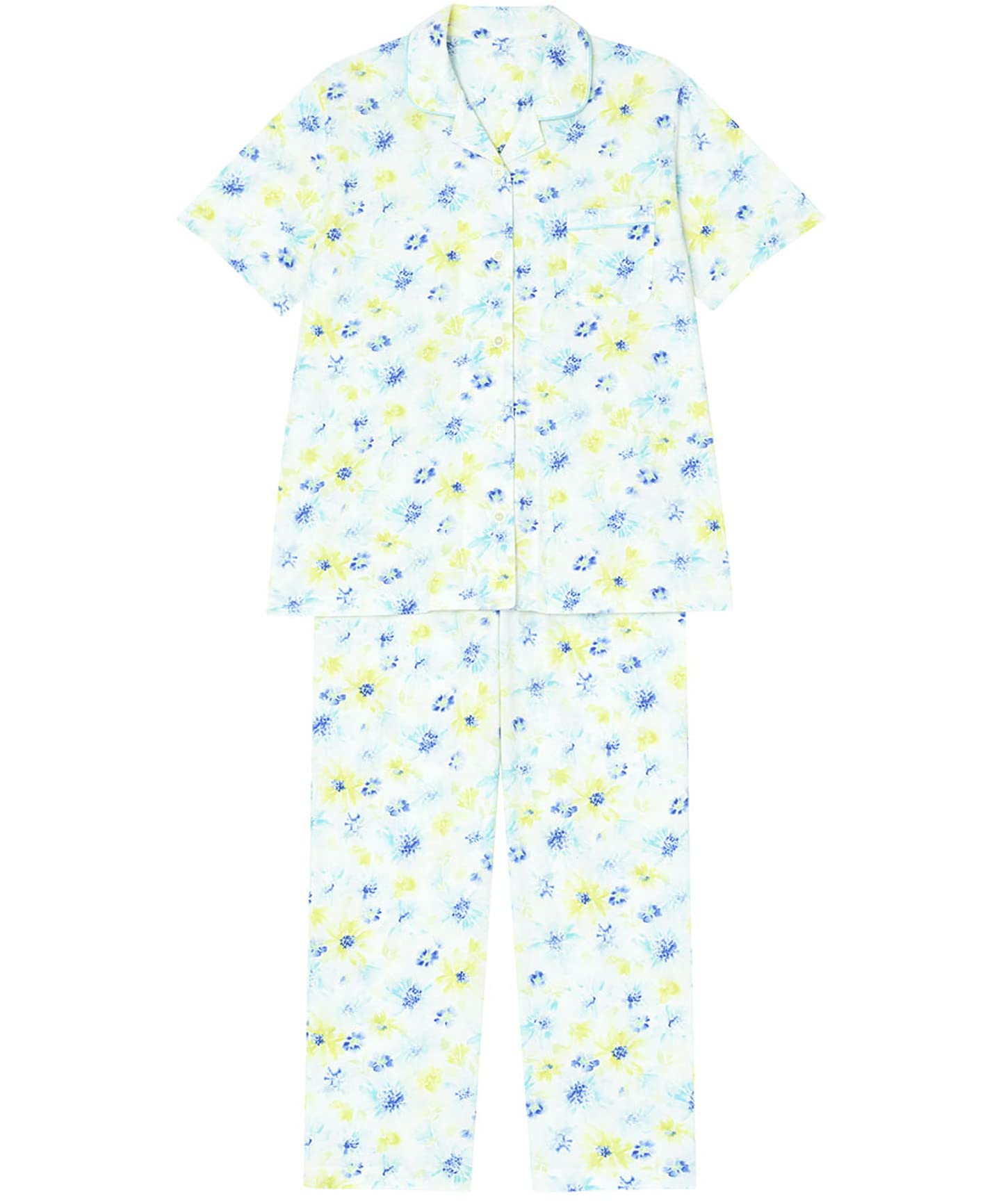 Pajama Sleeves and Floral EP8062 BU S Wing/Wacoal Set, 5/8 Pants, 100% Cotton, Print,
Pajama Sleeves and Floral EP8062 BU S Wing/Wacoal Set, 5/8 Pants, 100% Cotton, Print,