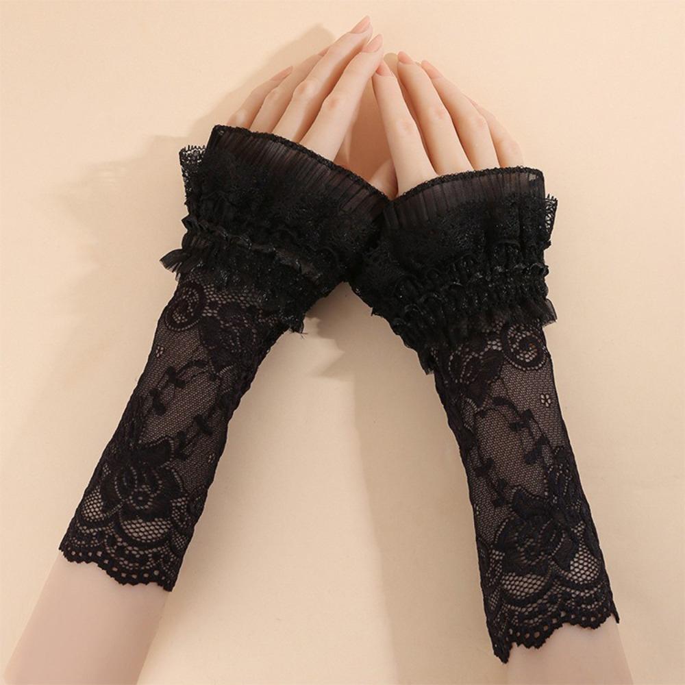 Embroidery Lace Cuff Long Fake Cuff Fashion Wrist Cuffs Women чёрный
Embroidery Lace Cuff Long Fake Cuff Fashion Wrist Cuffs Women чёрный