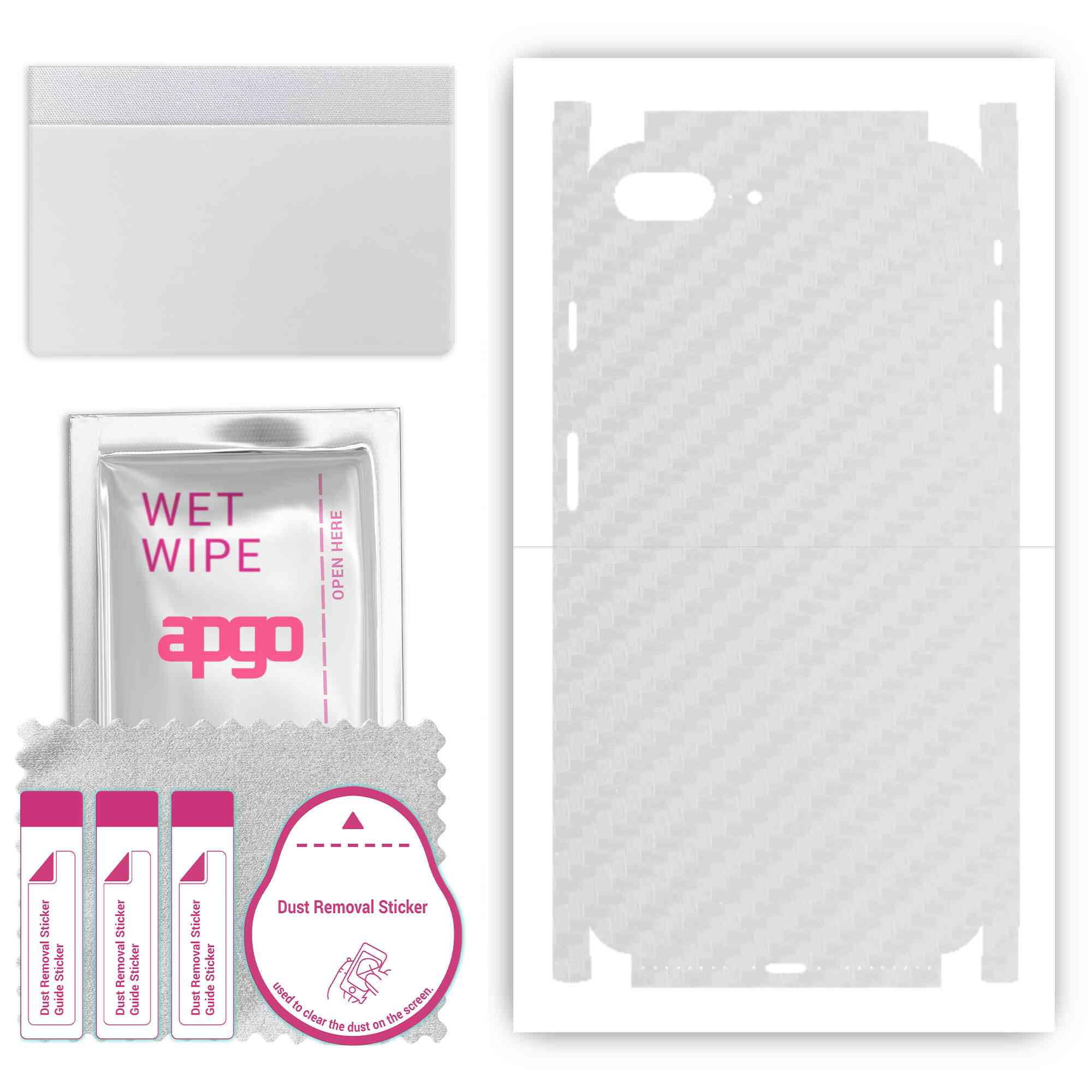 apgo Protective Skin Sticker for the back+sides compatible with Apple iPhone 8 Plus, Full Wrap Film, Foil, Vinyl - Pattern Transparent Carbon
apgo Protective Skin Sticker for the back+sides compatible with Apple iPhone 8 Plus, Full Wrap Film, Foil, Vinyl - Pattern Transparent Carbon