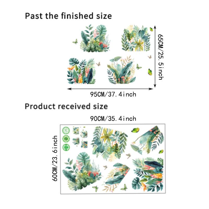 DIY Potted Vine Leaves Green Plant Butterfly Wall Stickers Self Adhesive for Rental Home Kitchen Living Room Wall New Year Decoration 60x90cm
DIY Potted Vine Leaves Green Plant Butterfly Wall Stickers Self Adhesive for Rental Home Kitchen Living Room Wall New Year Decoration 60x90cm