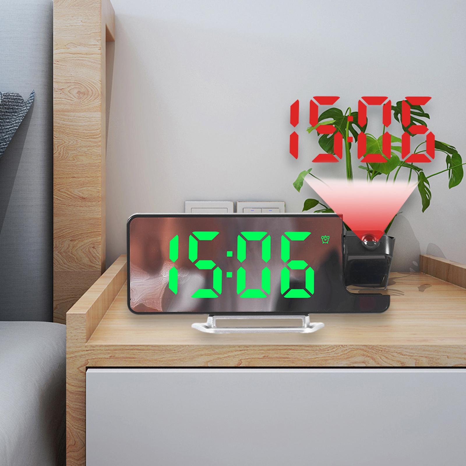 Projection Alarm Clock LED Display,Mirror Day Date Temperature Night Light зелений
Projection Alarm Clock LED Display,Mirror Day Date Temperature Night Light зелений