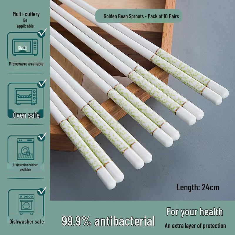 Ru Han Golden Sprout Ceramic Chopsticks Set
Ru Han Golden Sprout Ceramic Chopsticks Set