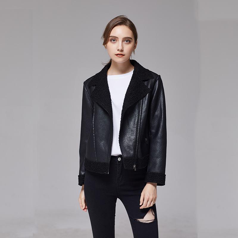 Spring Korean Style Women s Short PU Leather Motorcycle Jacket - Hot Selling Loose Fit Outerwear 3XL (125-135 jin) чорний
Spring Korean Style Women s Short PU Leather Motorcycle Jacket - Hot Selling Loose Fit Outerwear 3XL (125-135 jin) чорний