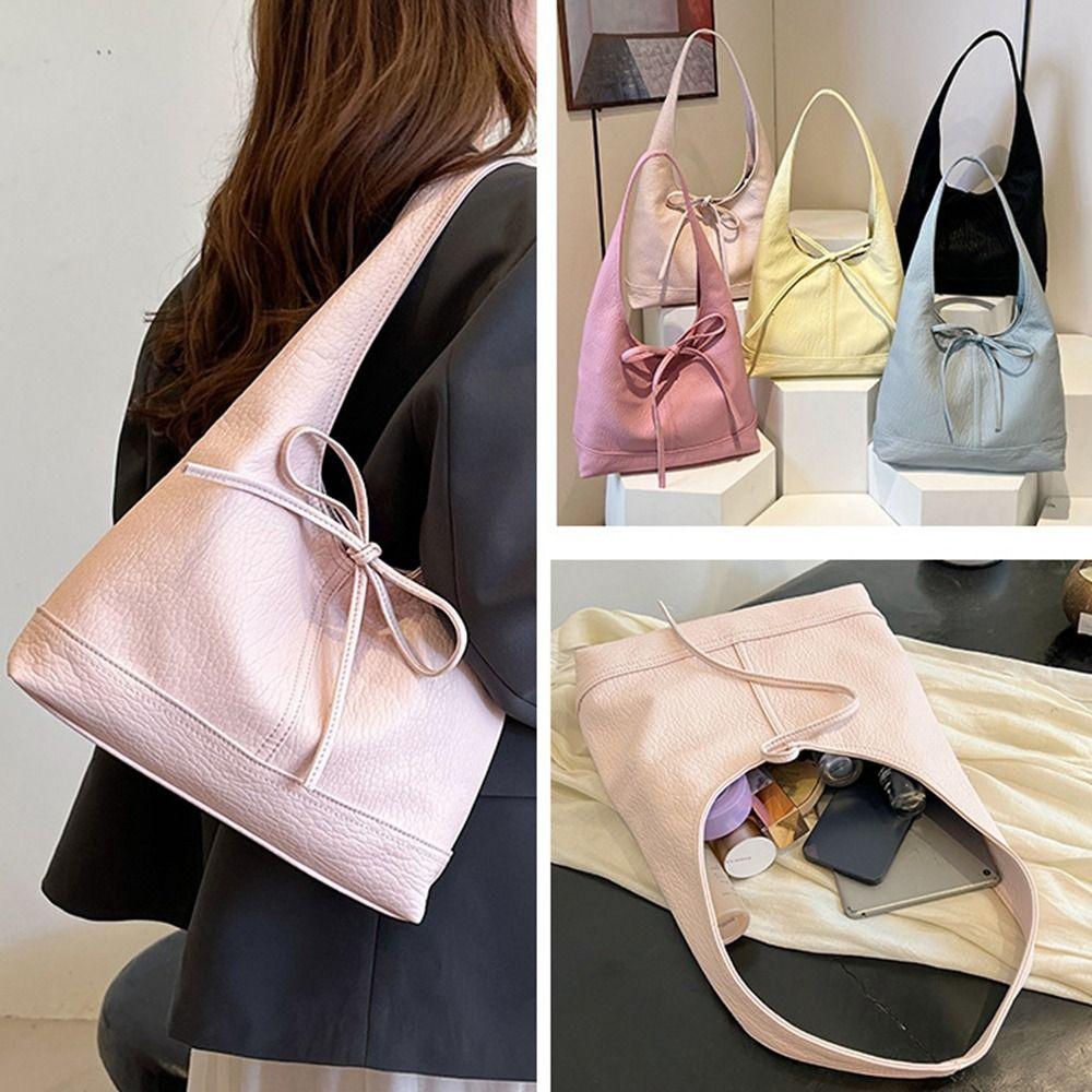 Bowknot Bow Tie Shoulder Bag Handbag Underarm Bag Versatile Soft Pu Leather Tote Bag Women жёлтый
Bowknot Bow Tie Shoulder Bag Handbag Underarm Bag Versatile Soft Pu Leather Tote Bag Women жёлтый