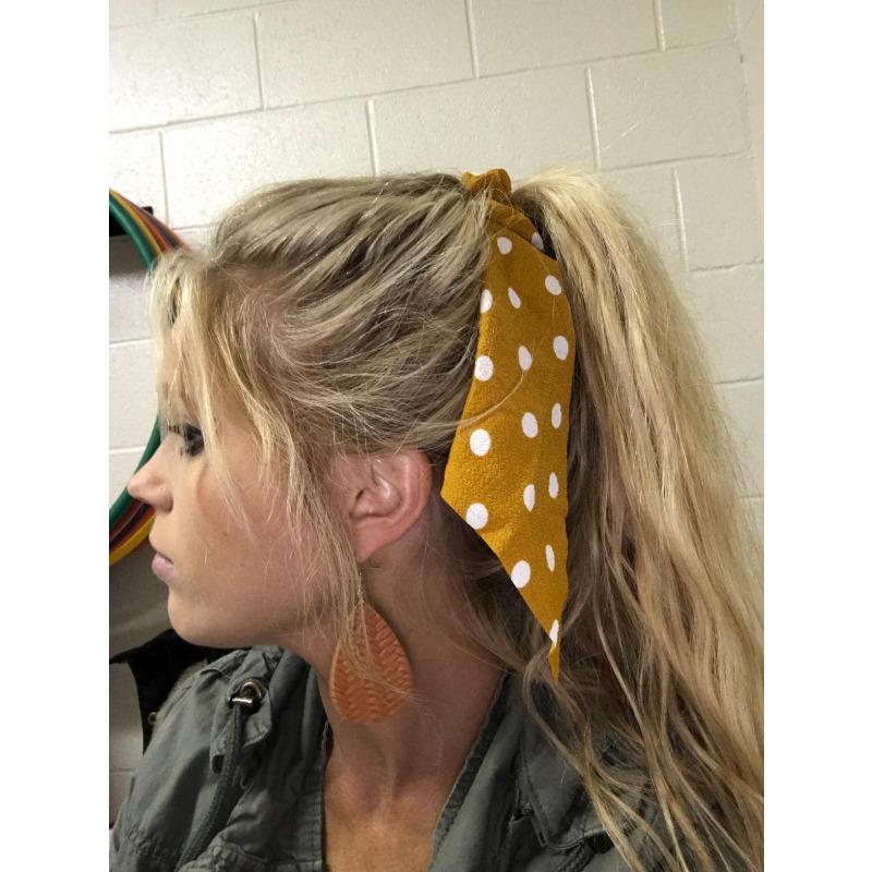 Long Floral Fabric Fringed Ribbon Large Braided Hairband Accessory for Women - Knotted Ponytail Hairband Hair Tie Yellow dots
Long Floral Fabric Fringed Ribbon Large Braided Hairband Accessory for Women - Knotted Ponytail Hairband Hair Tie Yellow dots
