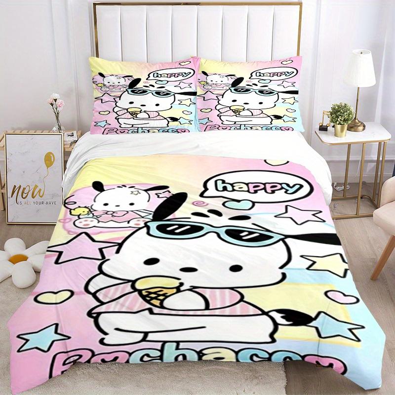 3pcs Pochacco, Ice Cream Breathable Polyester Bedding Set Soft Duvet Cover and 2 Pillowcases,Suitable for All Seasons, 082604b 135x200cm
3pcs Pochacco, Ice Cream Breathable Polyester Bedding Set Soft Duvet Cover and 2 Pillowcases,Suitable for All Seasons, 082604b 135x200cm