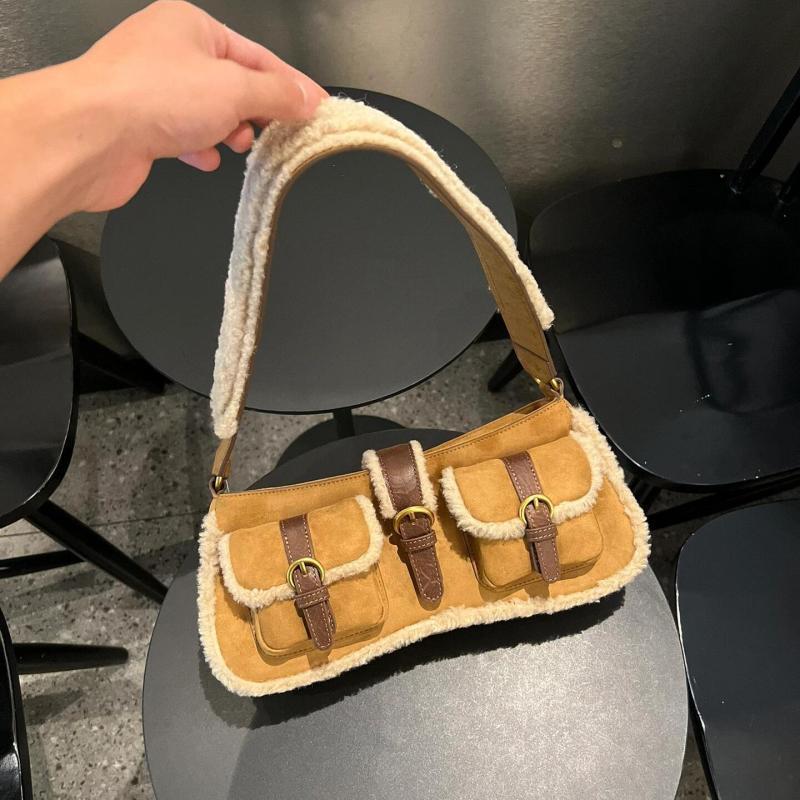JIAERDI Retro Lamb Patchwork Brown Shoulder Bag Women Vintage Pocket Chic Y2k Handbag Female Hot Girls Casual Underarm Bag 2025
JIAERDI Retro Lamb Patchwork Brown Shoulder Bag Women Vintage Pocket Chic Y2k Handbag Female Hot Girls Casual Underarm Bag 2025