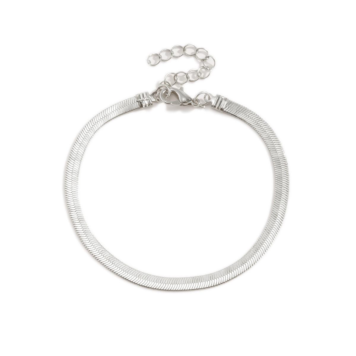Stainless Steel Flat Chain Bracelet Simple Bracelet for Men Retro Jewelry Trendy Accessories Women Bracelet срібний
Stainless Steel Flat Chain Bracelet Simple Bracelet for Men Retro Jewelry Trendy Accessories Women Bracelet срібний