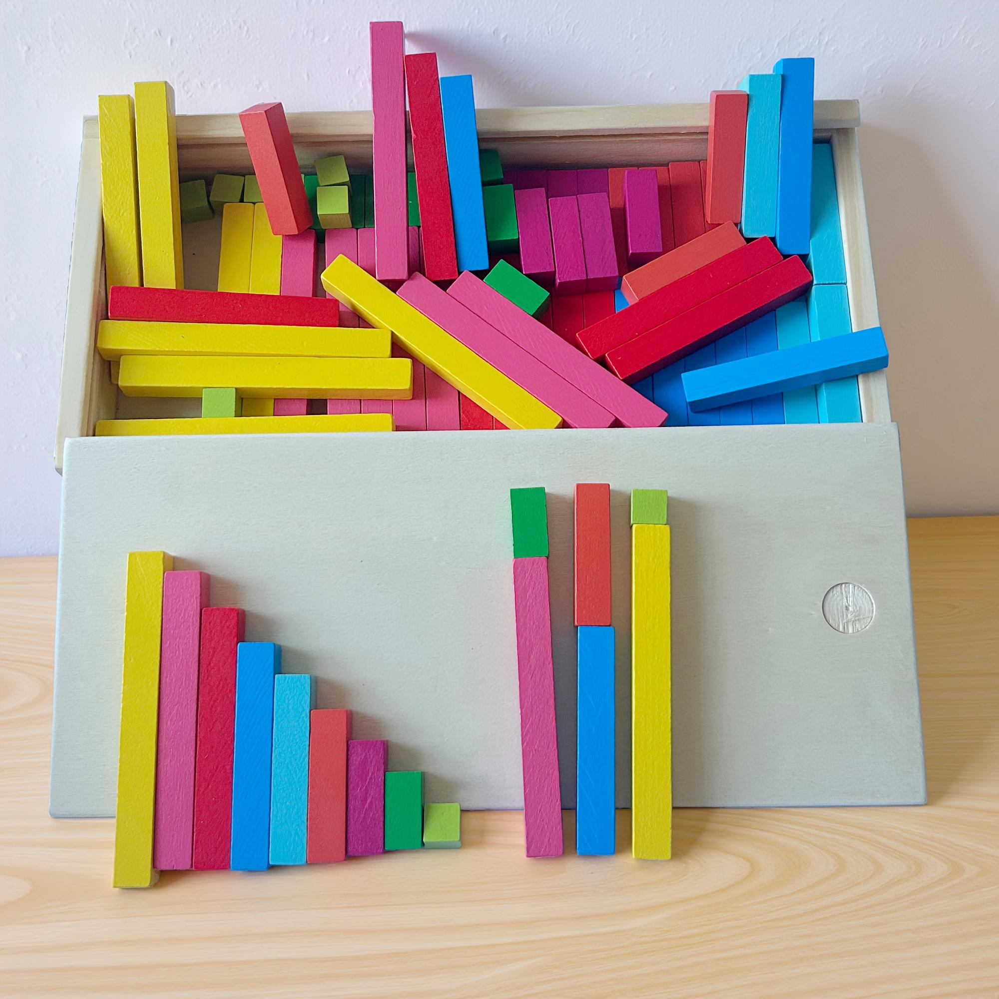 Wooden Colored Counting Sticks With Box For Storage, Multicolored Building Blocks, Color Cognition Game, Arithmetic Toy For Kids різнокольорові кольору
Wooden Colored Counting Sticks With Box For Storage, Multicolored Building Blocks, Color Cognition Game, Arithmetic Toy For Kids різнокольорові кольору