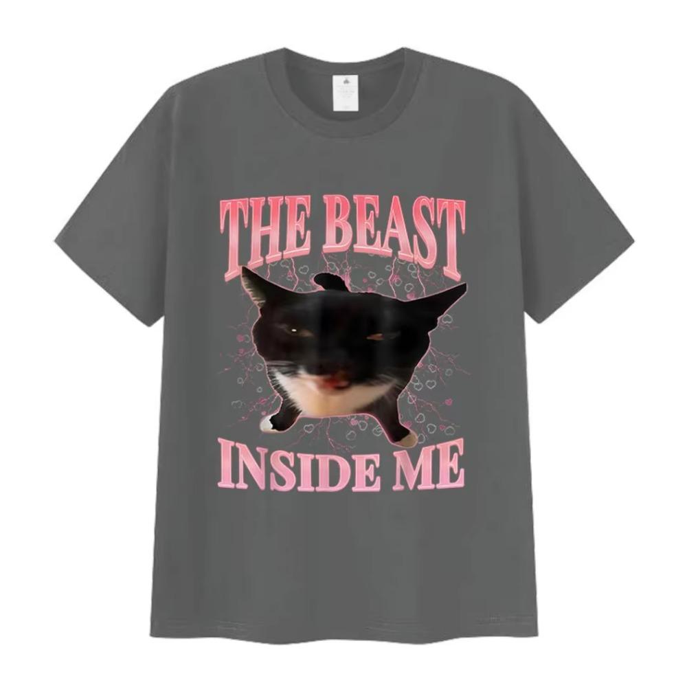 The Beast Inside Me Funny Cat Meme T Shirt for Man Woman Summer Vintage T-shirt Unisex Casual Oversized Cotton T-shirts 3XL
The Beast Inside Me Funny Cat Meme T Shirt for Man Woman Summer Vintage T-shirt Unisex Casual Oversized Cotton T-shirts 3XL