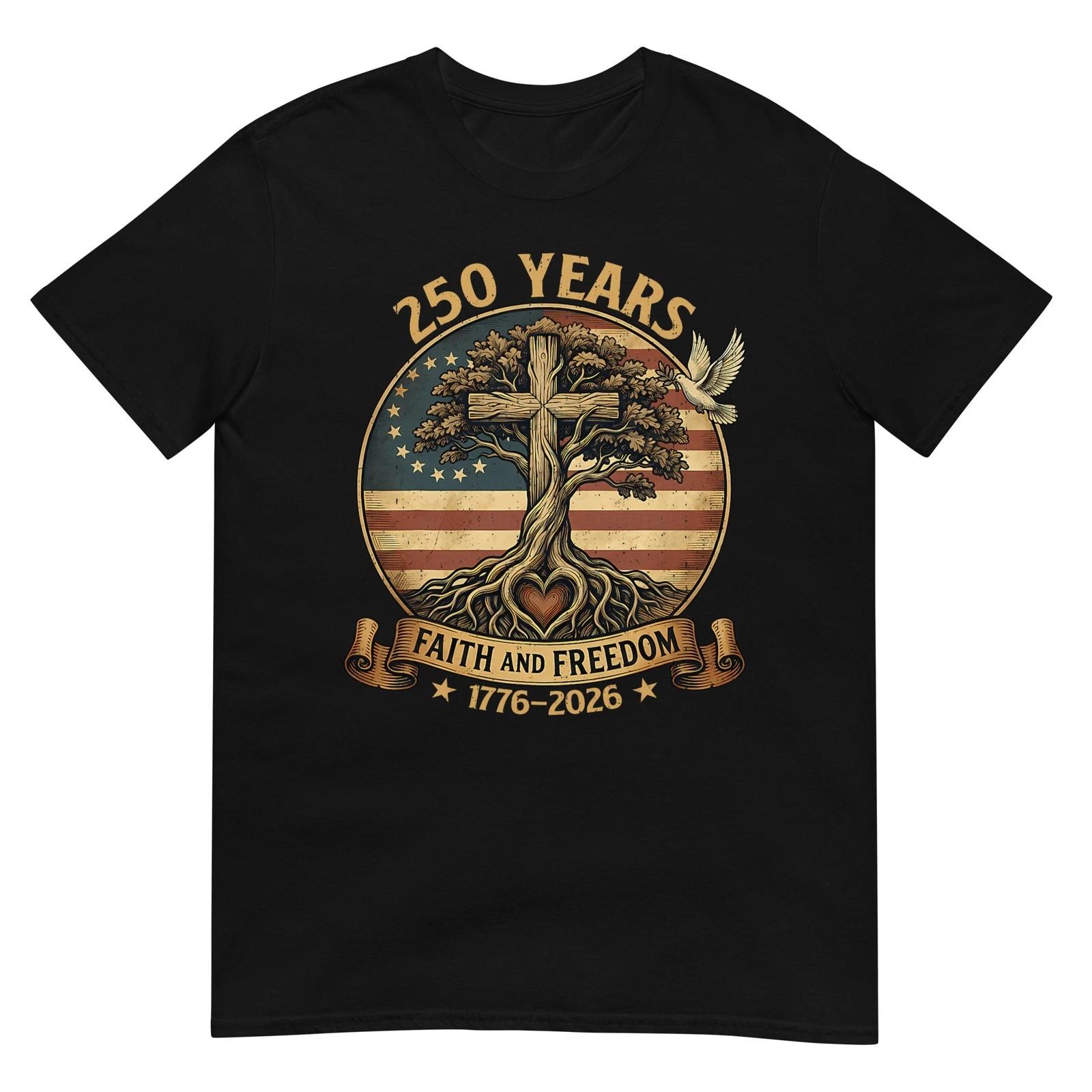 250 Years Faith and Freedom Christian USA 250th Anniversary T-Shirt XL
250 Years Faith and Freedom Christian USA 250th Anniversary T-Shirt XL