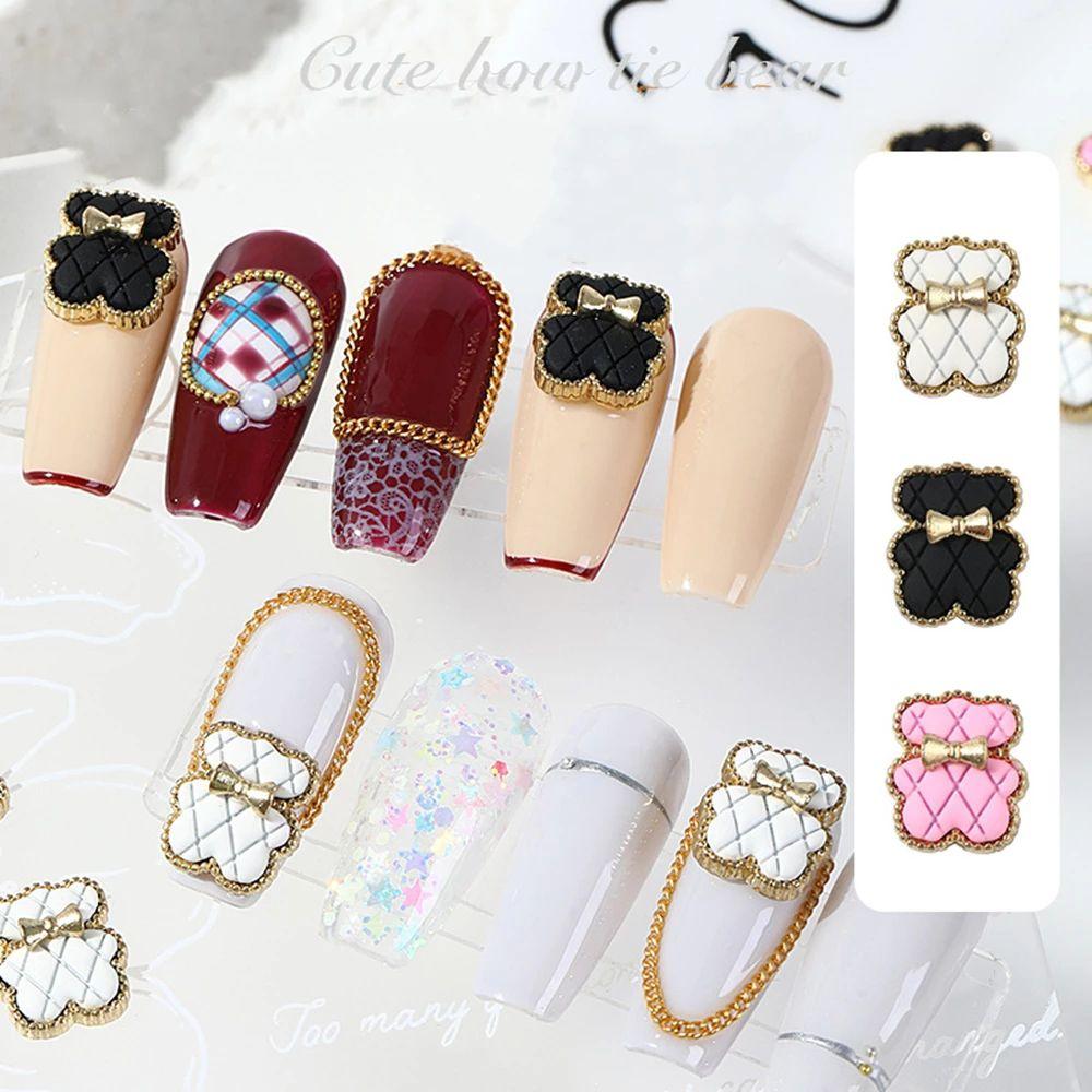Bow Tie Bear Nail Art Rhinestone 3D Nail Art Decorations Manicure Accessories DIY Nail Jewelry розовый
Bow Tie Bear Nail Art Rhinestone 3D Nail Art Decorations Manicure Accessories DIY Nail Jewelry розовый