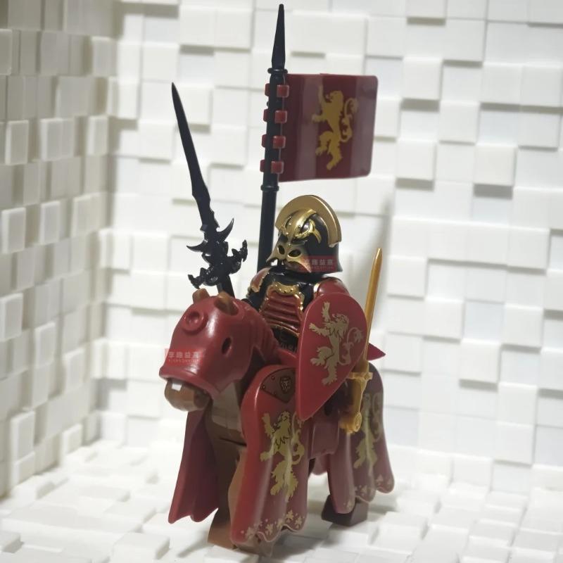 New Medieval Knights Red Lion Black Eagle Castle Soldier Green dragon Action Figures Cavalry Building Block Military Toy Gifts 1PCS
New Medieval Knights Red Lion Black Eagle Castle Soldier Green dragon Action Figures Cavalry Building Block Military Toy Gifts 1PCS