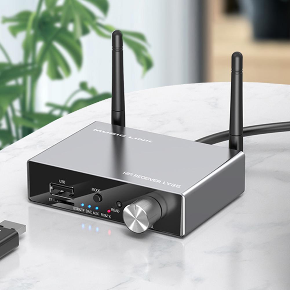 Bluetooth-compatible 5.3 Digital To Analog Converter Optical Coaxial DAC Transmitter Receiver AUX USB TF for Laptop TV China Mainland
Bluetooth-compatible 5.3 Digital To Analog Converter Optical Coaxial DAC Transmitter Receiver AUX USB TF for Laptop TV China Mainland