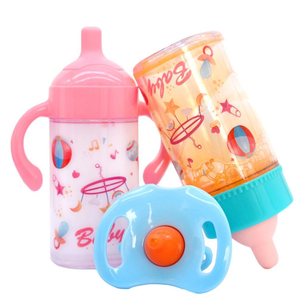 Doll accessories Baby Doll Feeding Bottle Set Baby Care Toy Stroller Milk And Juice Bottles With Toy Pacifier For Baby Dolls
Doll accessories Baby Doll Feeding Bottle Set Baby Care Toy Stroller Milk And Juice Bottles With Toy Pacifier For Baby Dolls