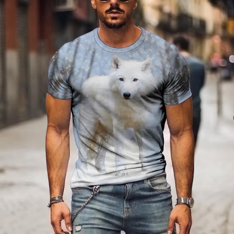 Wolf Pattern Print Men s Pullover Short Sleeve Comfortable 3D Printed T-ShirtPersonalized Sports Loose Oversized Tops 6XL
Wolf Pattern Print Men s Pullover Short Sleeve Comfortable 3D Printed T-ShirtPersonalized Sports Loose Oversized Tops 6XL