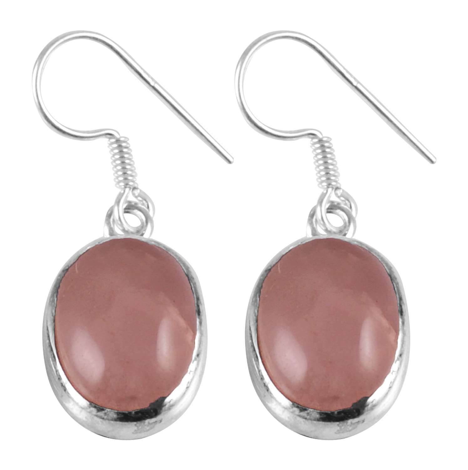 Rose Quartz Gemstone Earrings Solid 925 Sterling Silver Handmade Earrings Jewelry Gift For Women And Girls E-1911
Rose Quartz Gemstone Earrings Solid 925 Sterling Silver Handmade Earrings Jewelry Gift For Women And Girls E-1911