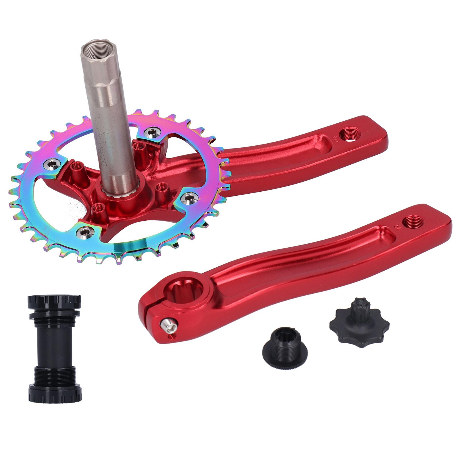 Mountain Bike Refit Left Right Crank with Bottom Bracket 36T Single Speed Crankset червоний
Mountain Bike Refit Left Right Crank with Bottom Bracket 36T Single Speed Crankset червоний