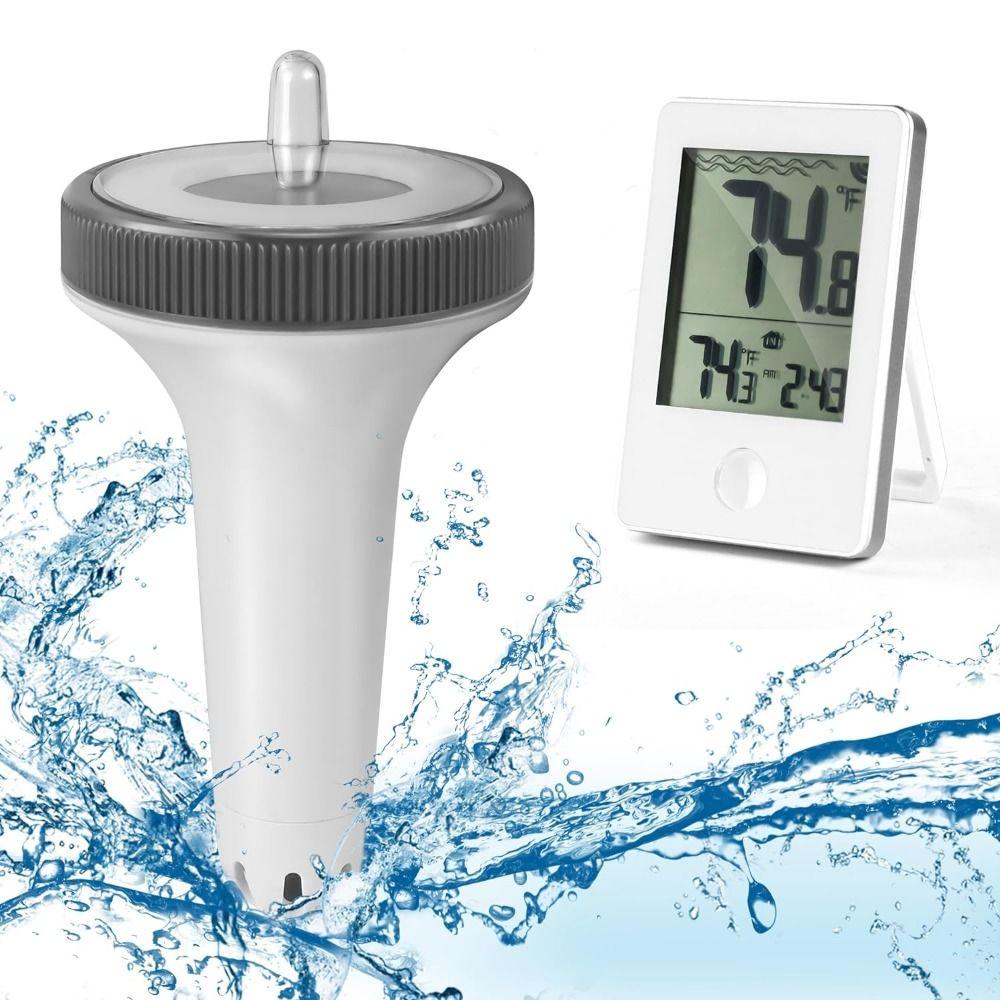 Easy Read Temperature Humidity Monitor Wireless Fish Pond Thermometer Pool Accessories белый/серый
Easy Read Temperature Humidity Monitor Wireless Fish Pond Thermometer Pool Accessories белый/серый