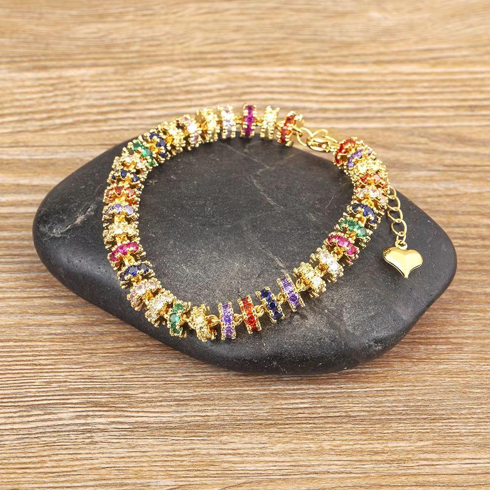 AIBEF Trendy Copper Chain Bead Bracelet for Women Colorful White Crystal Zircon Charm Jewelry Gifts for Wedding Party Engagement
AIBEF Trendy Copper Chain Bead Bracelet for Women Colorful White Crystal Zircon Charm Jewelry Gifts for Wedding Party Engagement