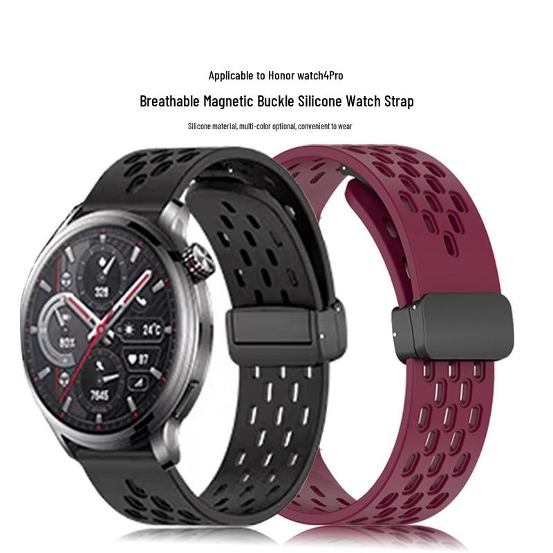 Дышащий силиконовый ремешок с магнитной застежкой для Honor Watch 4 Pro 22mm Strap
Дышащий силиконовый ремешок с магнитной застежкой для Honor Watch 4 Pro 22mm Strap