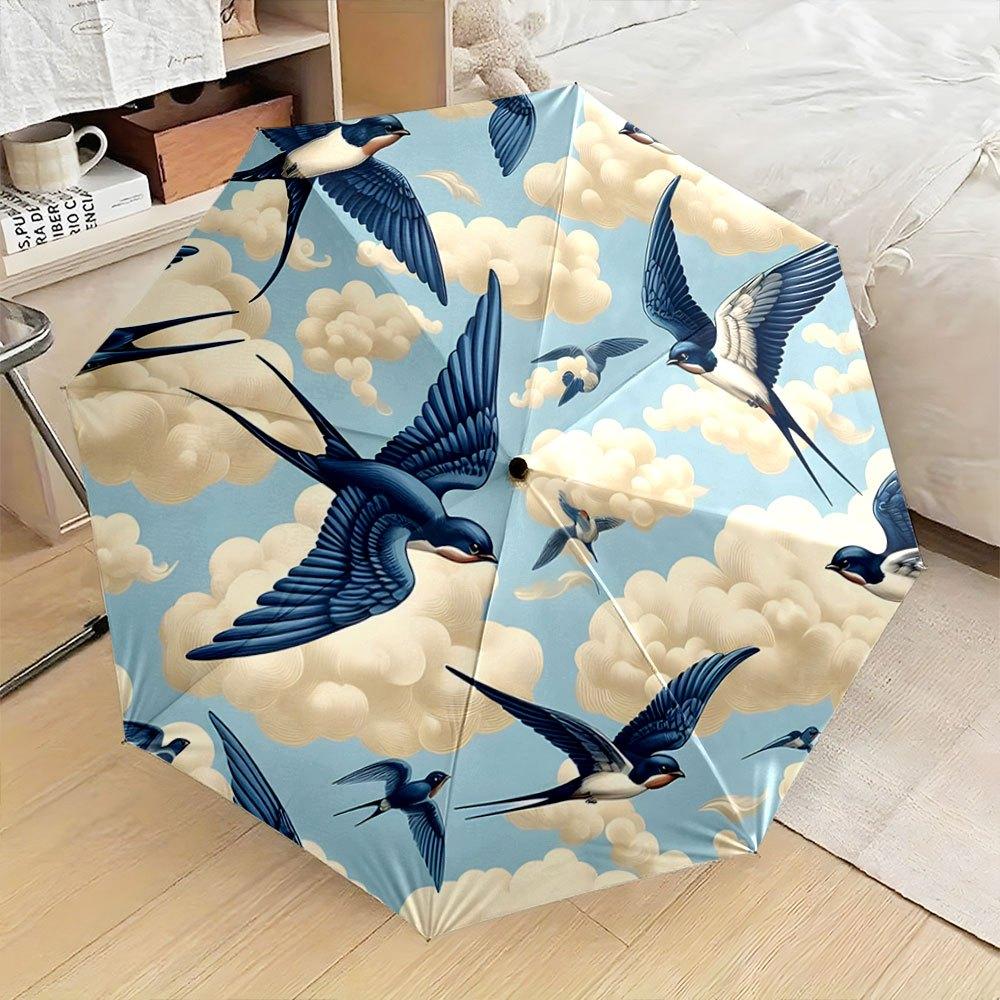 Folding umbrella Flying Swallows and Clouds Pattern Creative portable folding umbrella for Christmas and other holiday (as the picture,Iron&8K)
Folding umbrella Flying Swallows and Clouds Pattern Creative portable folding umbrella for Christmas and other holiday (as the picture,Iron&8K)