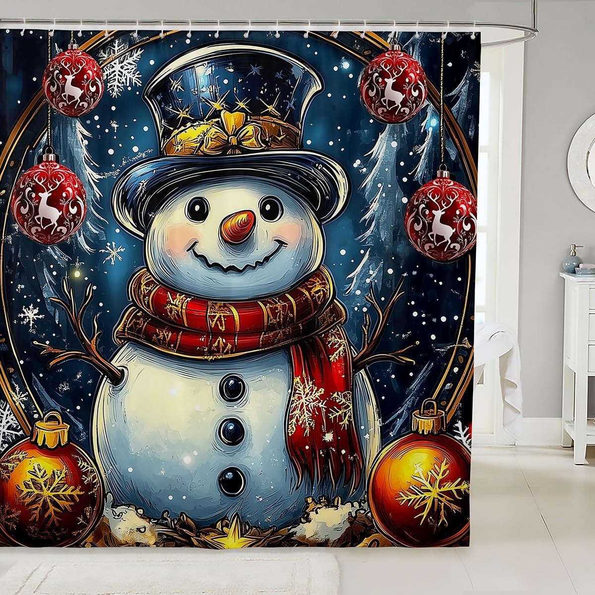 Cute Squirrel Shower Curtain Farmhouse Winter Jungle Rustic Style Bathroom Curtains For Kids Teens Adults Wild Animal Pine Cones W60H190(CM)-1 Pcs
Cute Squirrel Shower Curtain Farmhouse Winter Jungle Rustic Style Bathroom Curtains For Kids Teens Adults Wild Animal Pine Cones W60H190(CM)-1 Pcs