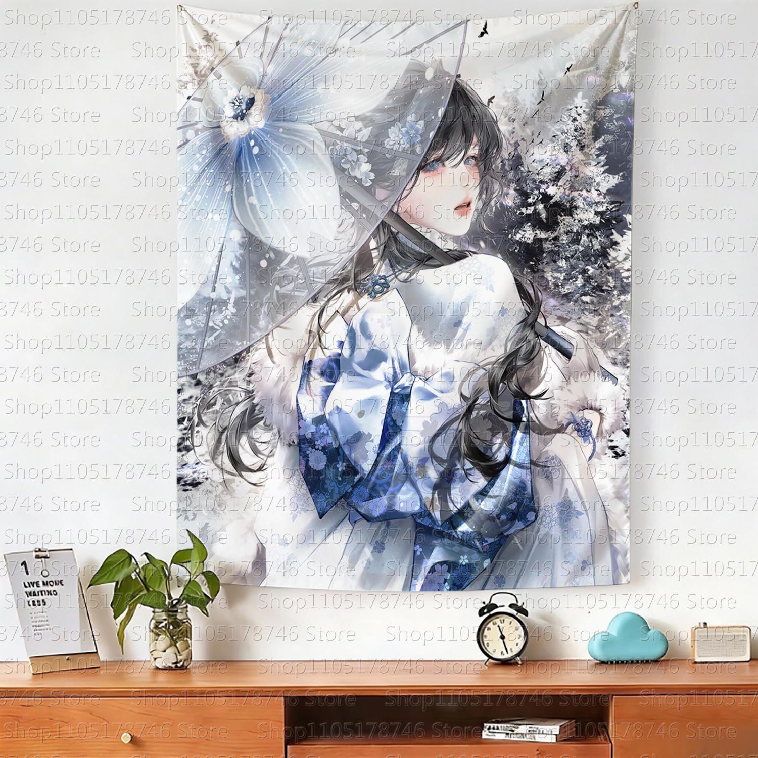 Chinese cartoonstyle girl hanging cloth cartoon dormitory bedroom bedside tapestry wall background cloth house decorative cloth 74x94cm(29x37in)
Chinese cartoonstyle girl hanging cloth cartoon dormitory bedroom bedside tapestry wall background cloth house decorative cloth 74x94cm(29x37in)