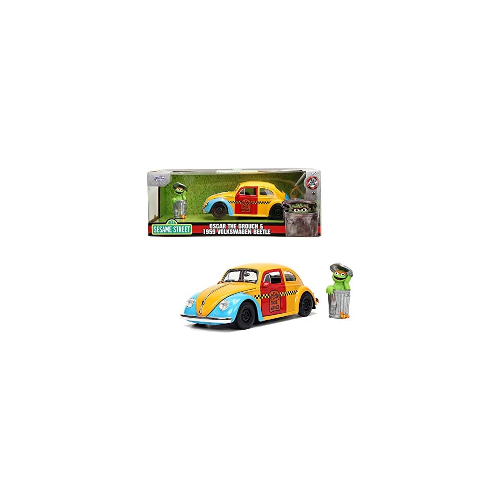 JADA TOYS 1/24 Sesame Street Oscar Figure & 1959 Volkswagen Beetle Hollywood Ride Collectible Model
JADA TOYS 1/24 Sesame Street Oscar Figure & 1959 Volkswagen Beetle Hollywood Ride Collectible Model