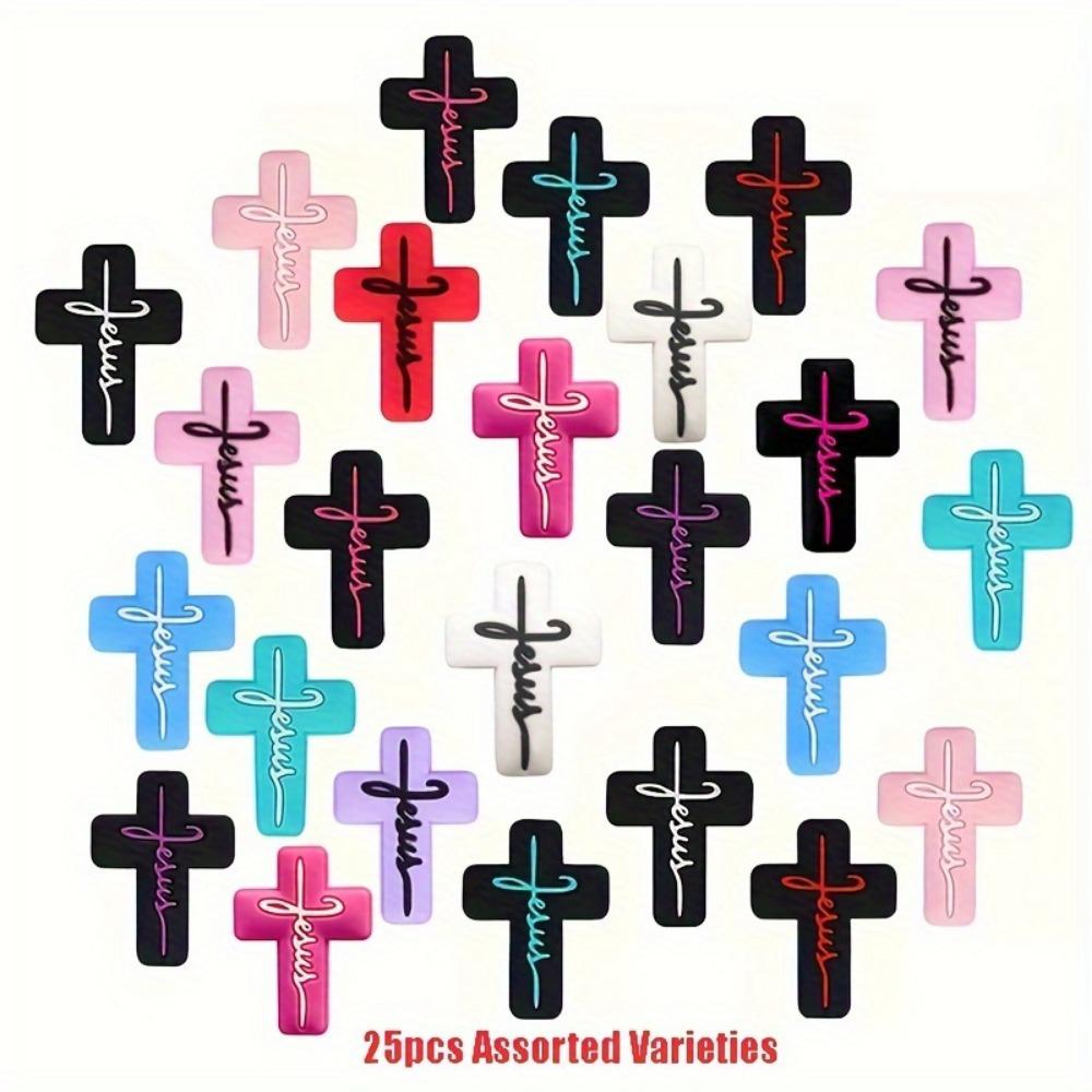 25/50pcs Mixed Color Cross Beads. DIY kit for keychains, bracelets & bead pens. Halloween jewelry making.
25/50pcs Mixed Color Cross Beads. DIY kit for keychains, bracelets & bead pens. Halloween jewelry making.