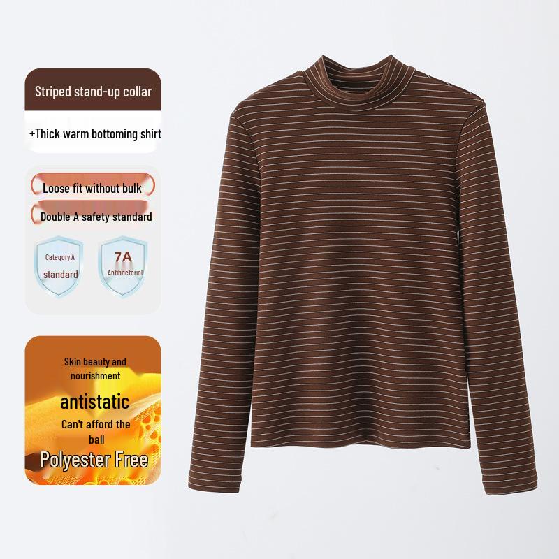 460G Женская бархатная теплая футболка с длинным рукавом и полувысоким воротником - Зима и осень 2XL (recommended 80-90 kg)
460G Женская бархатная теплая футболка с длинным рукавом и полувысоким воротником - Зима и осень 2XL (recommended 80-90 kg)