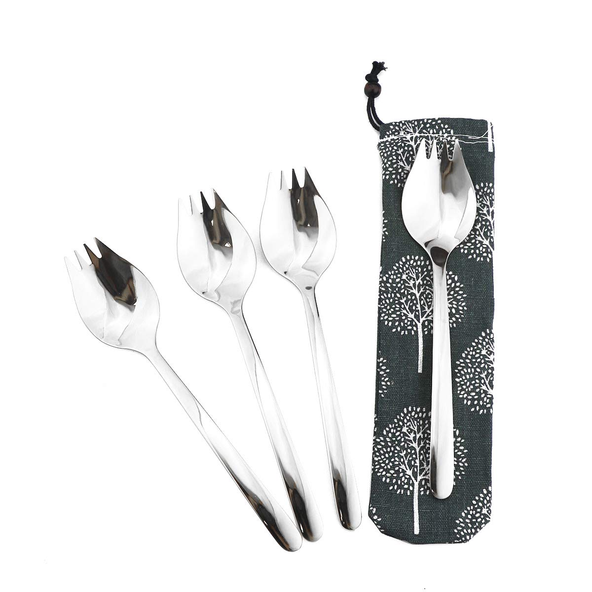 4 Pcs Rainbow Spork for Household Camping Travel Hiking 18/10 Stainless Steel Spoon Fork Noodles Appetizer Dess ert Spoon серебряный
4 Pcs Rainbow Spork for Household Camping Travel Hiking 18/10 Stainless Steel Spoon Fork Noodles Appetizer Dess ert Spoon серебряный