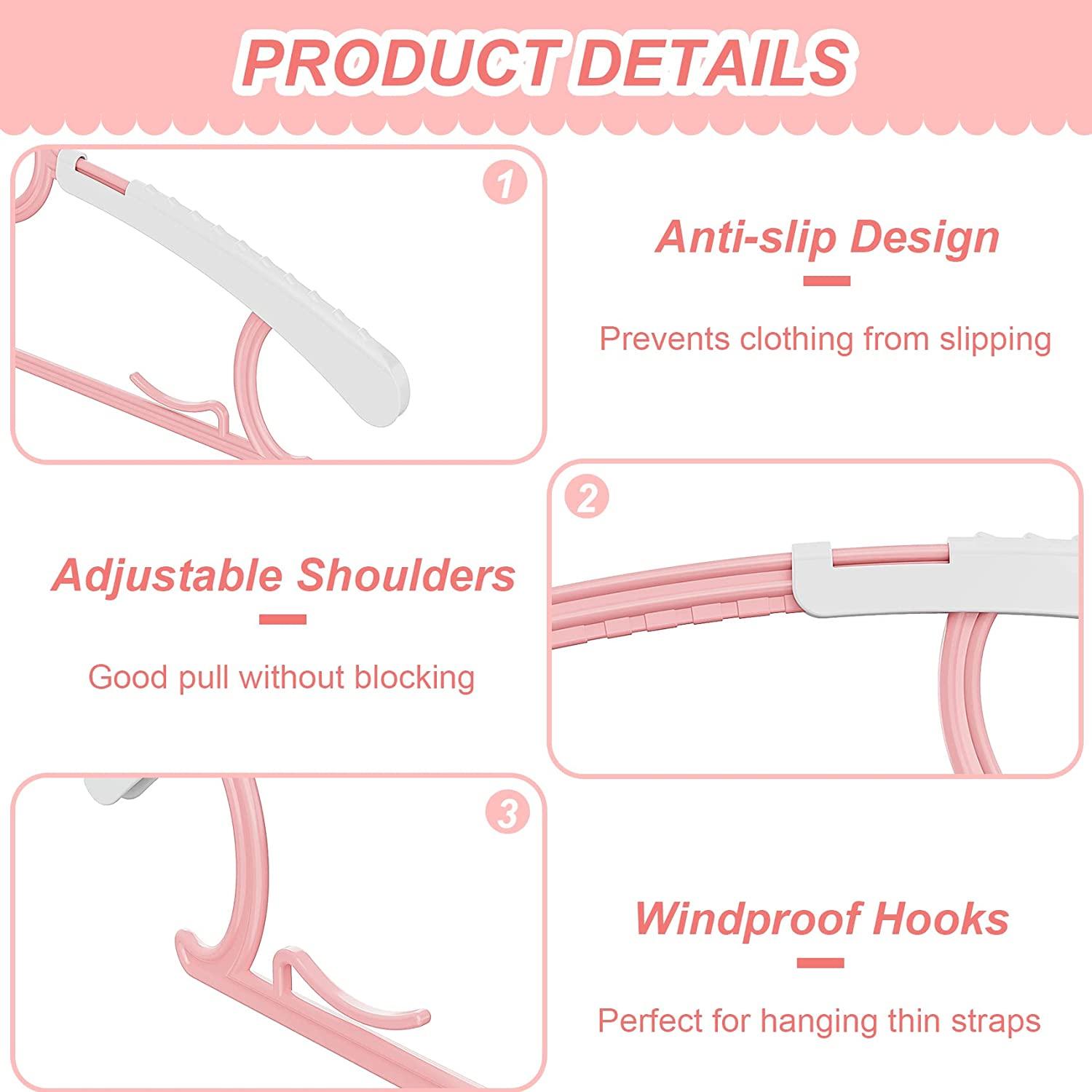 UNTIOR Non-slip Baby Clothes Hanger Adjustable Storage Hangers Cute Kids Clothes Organizer Closet Children Baby Coats Rack 5PCS фиолетовый
UNTIOR Non-slip Baby Clothes Hanger Adjustable Storage Hangers Cute Kids Clothes Organizer Closet Children Baby Coats Rack 5PCS фиолетовый