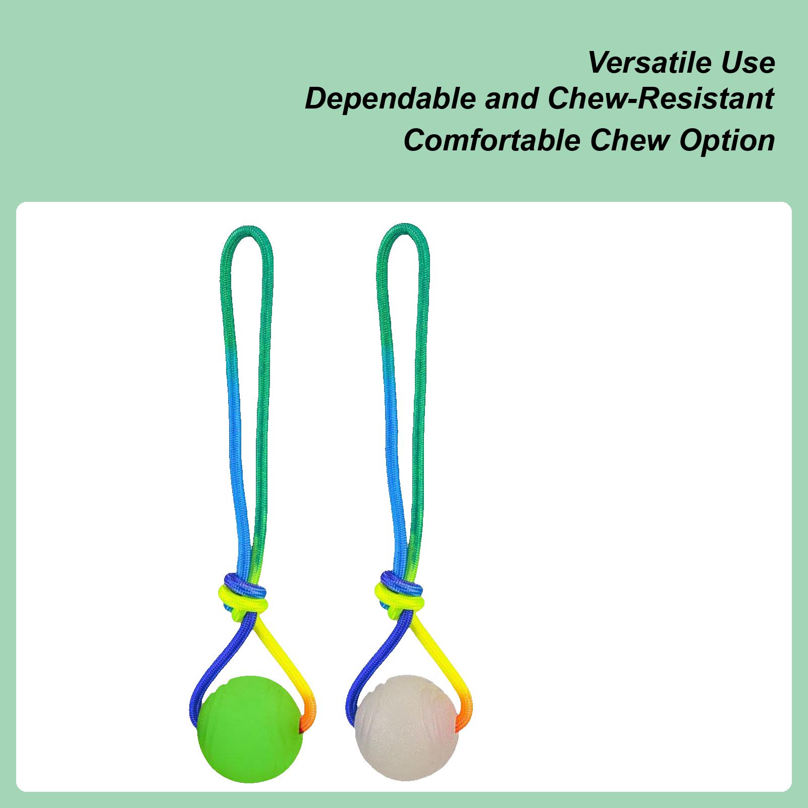 Dog Balls for Aggressive Chewers 2 Pieces Interactive Tug Glowing Teether with Rope Dog Play Ball for Puppy Small Medium Large CN
Dog Balls for Aggressive Chewers 2 Pieces Interactive Tug Glowing Teether with Rope Dog Play Ball for Puppy Small Medium Large CN