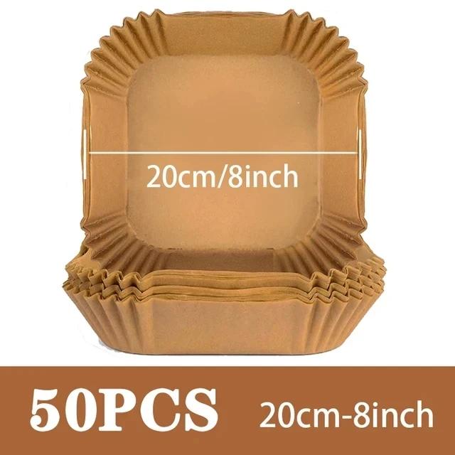 50Pcs Air Fryer Disposable Paper Non-Stick Airfryer Baking Papers Round Air-Fryer Paper Liners Paper Kitchen Accessories
50Pcs Air Fryer Disposable Paper Non-Stick Airfryer Baking Papers Round Air-Fryer Paper Liners Paper Kitchen Accessories