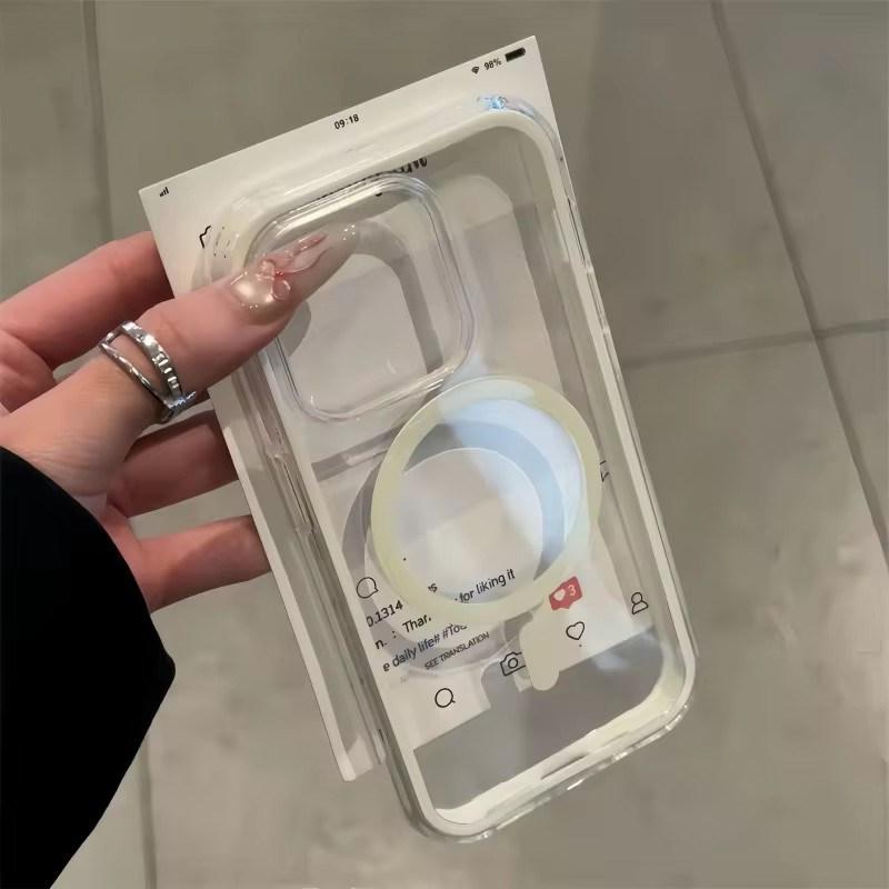 Luxury Candy Shockproof Bumper Clear For Magsafe Case for iPhone17 16 15 14 13 12 11 Pro Max Plus Magnetic Wireless Charging Cover iPhone 16 Pro Max білий
Luxury Candy Shockproof Bumper Clear For Magsafe Case for iPhone17 16 15 14 13 12 11 Pro Max Plus Magnetic Wireless Charging Cover iPhone 16 Pro Max білий