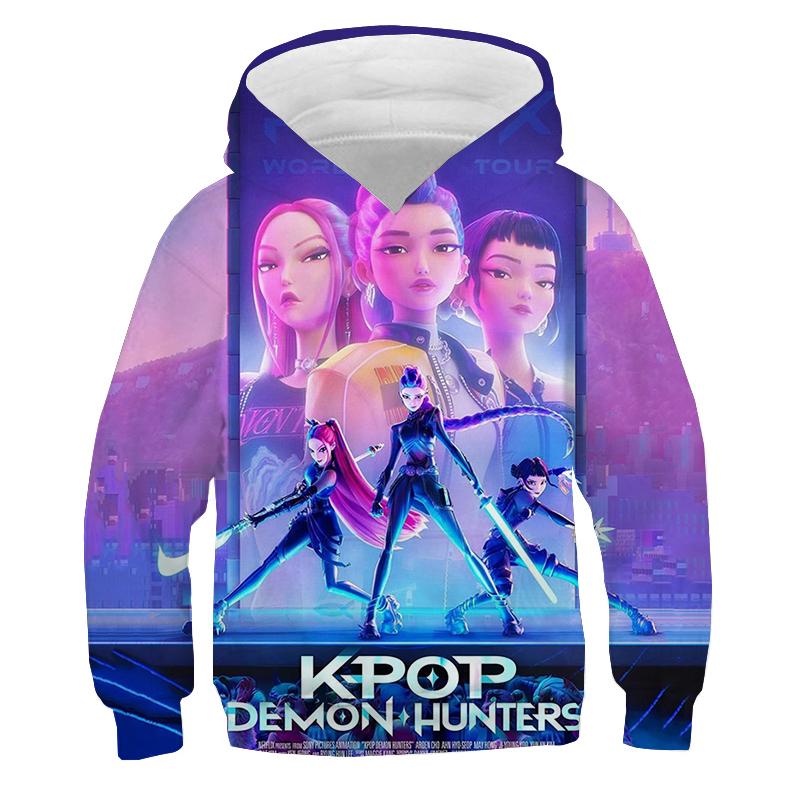 KPop Мисливці на Демонів Дитячий Одяг Дівчинка Хлопчик Мультяшний Світшот Модні Повсякденні Худі K-Pop Мисливці на Демонів Пуловер Дитячі Вбрання 120
KPop Мисливці на Демонів Дитячий Одяг Дівчинка Хлопчик Мультяшний Світшот Модні Повсякденні Худі K-Pop Мисливці на Демонів Пуловер Дитячі Вбрання 120