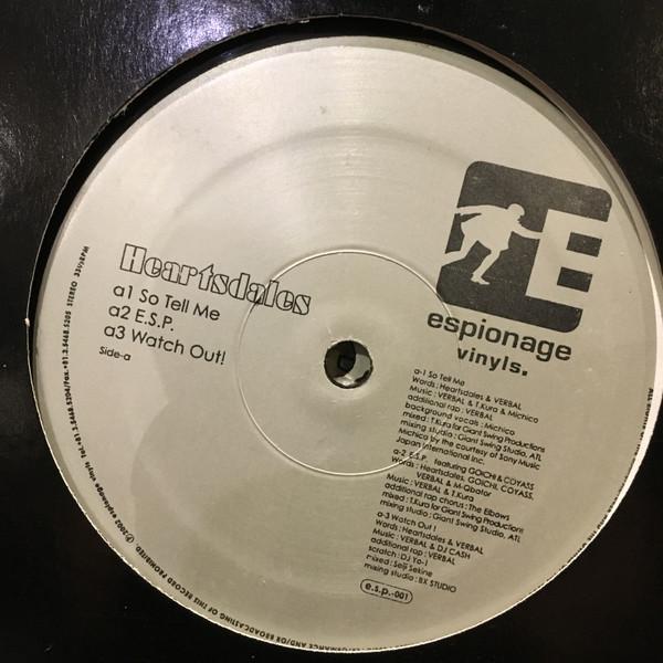 12inch Record HEARTSDALES So Tell Me ESP001 Espionage vinyl 2002 Japan Japanese Club Dance Used
12inch Record HEARTSDALES So Tell Me ESP001 Espionage vinyl 2002 Japan Japanese Club Dance Used