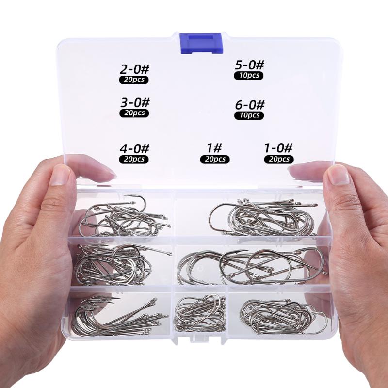 120Pcs Stainless Steel Circle Hook Set Strong Offset Octopus Hooks For Sport Fishing Corrosion Resistant Piercing Point 120pcs
120Pcs Stainless Steel Circle Hook Set Strong Offset Octopus Hooks For Sport Fishing Corrosion Resistant Piercing Point 120pcs