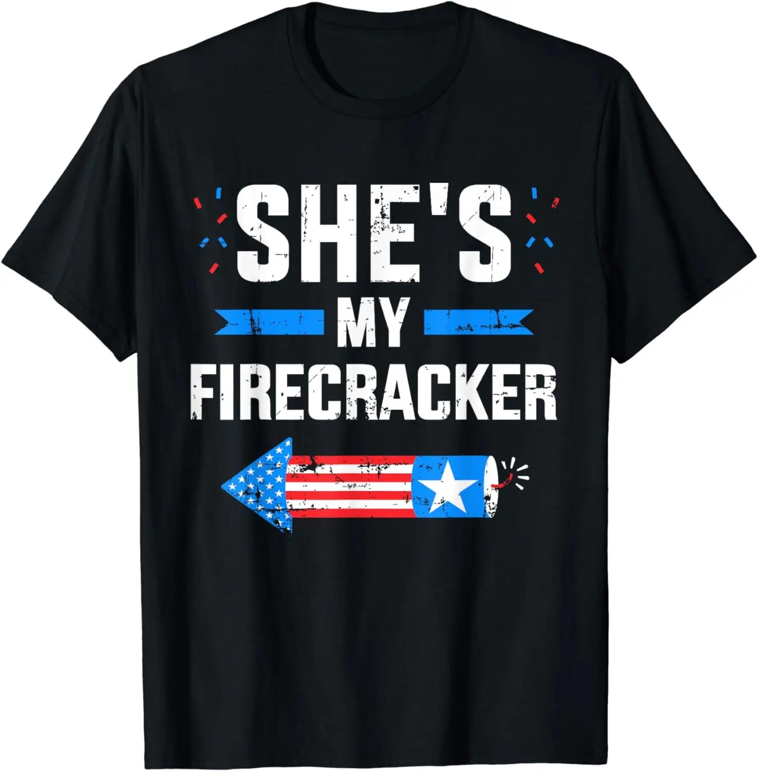 She s My Firecracker Matching Partner for 4th of July Couple T-Shirt XXXXXL небо синє кольору
She s My Firecracker Matching Partner for 4th of July Couple T-Shirt XXXXXL небо синє кольору